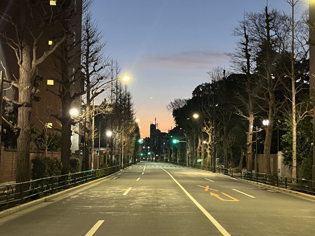 目白通り 日本女子大付近