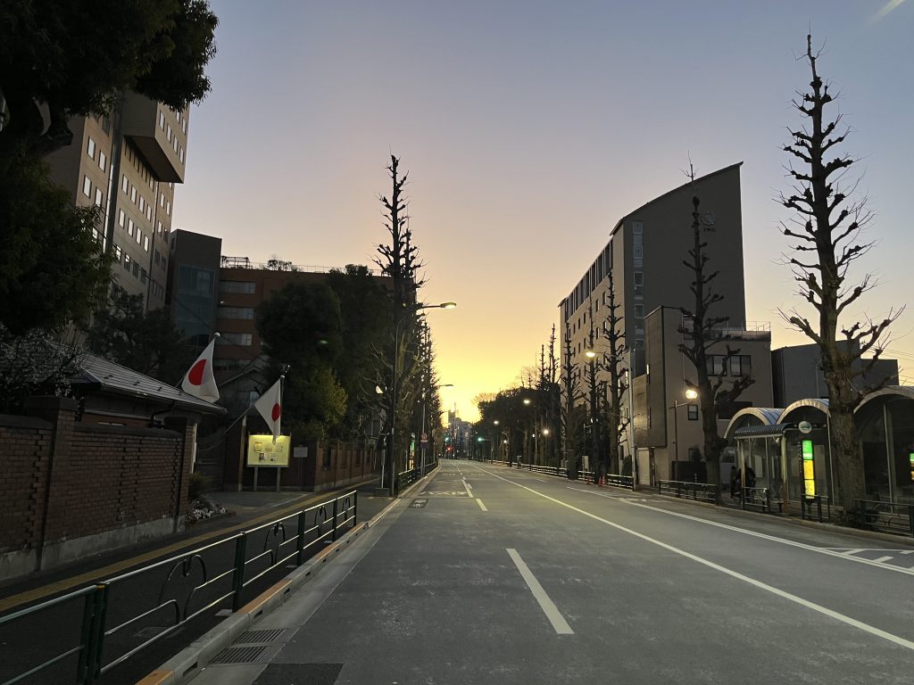 目白通り 日本女子大付近